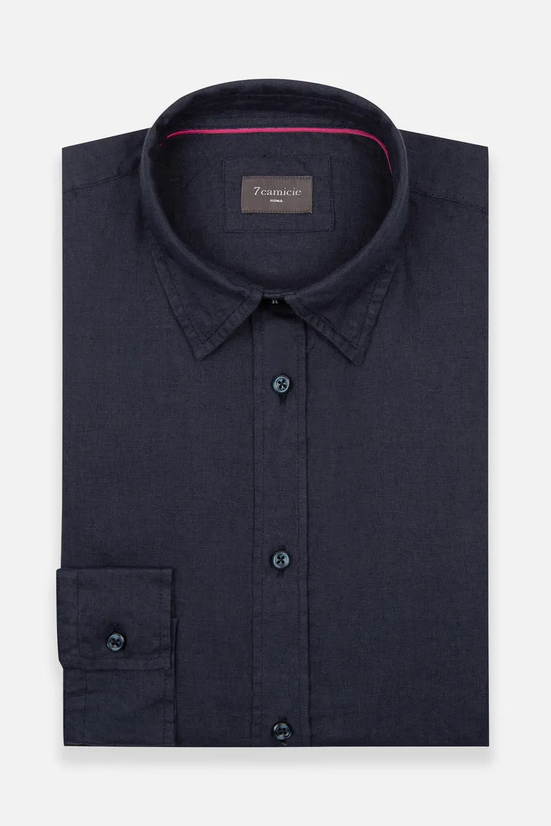 Beatrice Sport Linen Women’s Shirt Blue