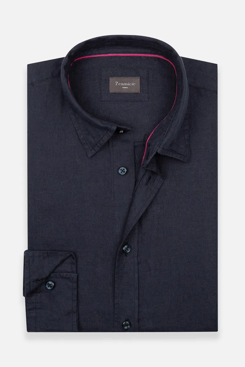 Beatrice Sport Linen Women’s Shirt Blue