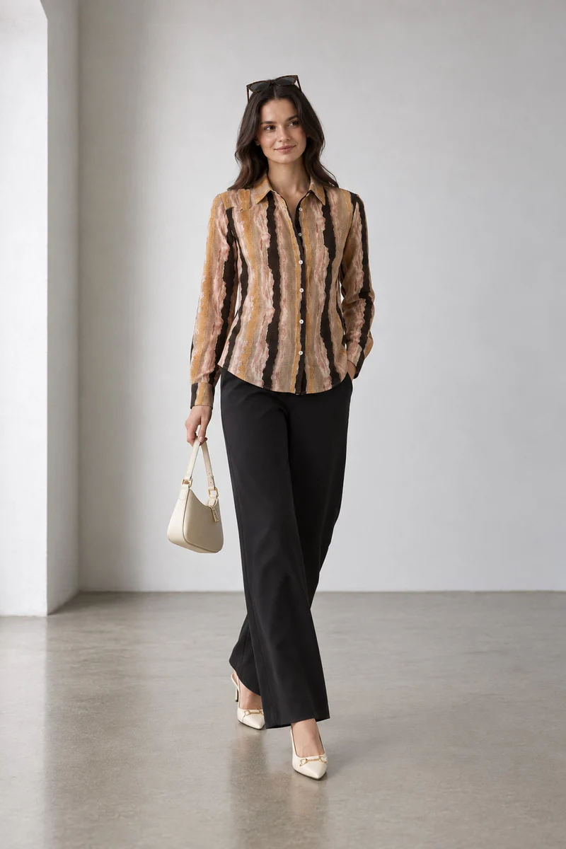 Tarian|Viscose Printed Regular Shirt