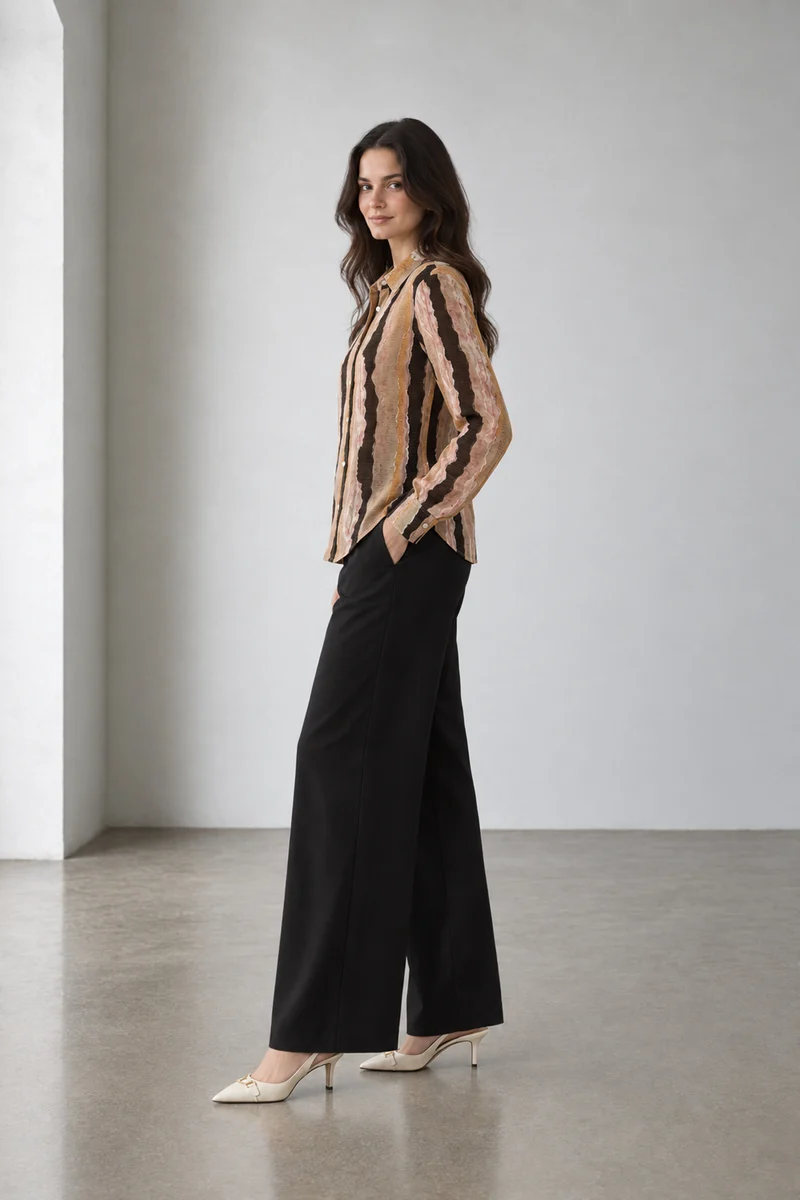 Tarian|Viscose Printed Regular Shirt