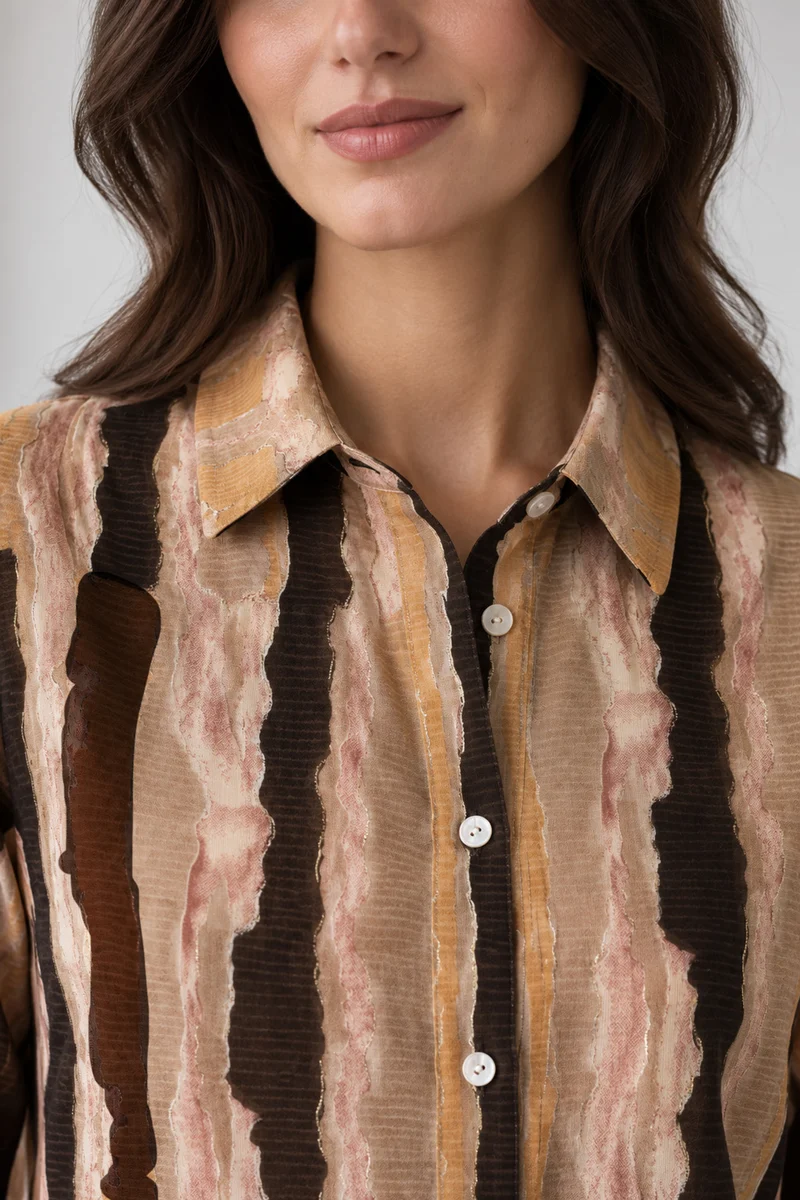 Tarian|Viscose Printed Regular Shirt