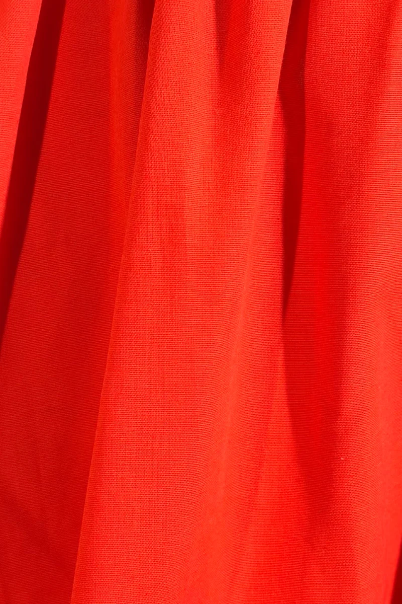 Eleni|Cotton Smocked Waist Detail Dress