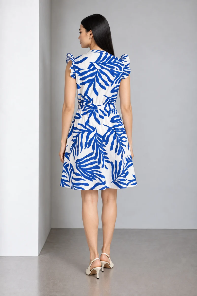 Lumet|Cotton Printed Shirt Dress