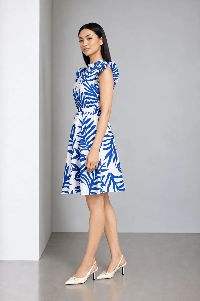 Lumet|Cotton Printed Shirt Dress