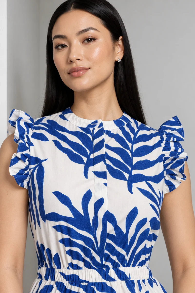 Lumet|Cotton Printed Shirt Dress