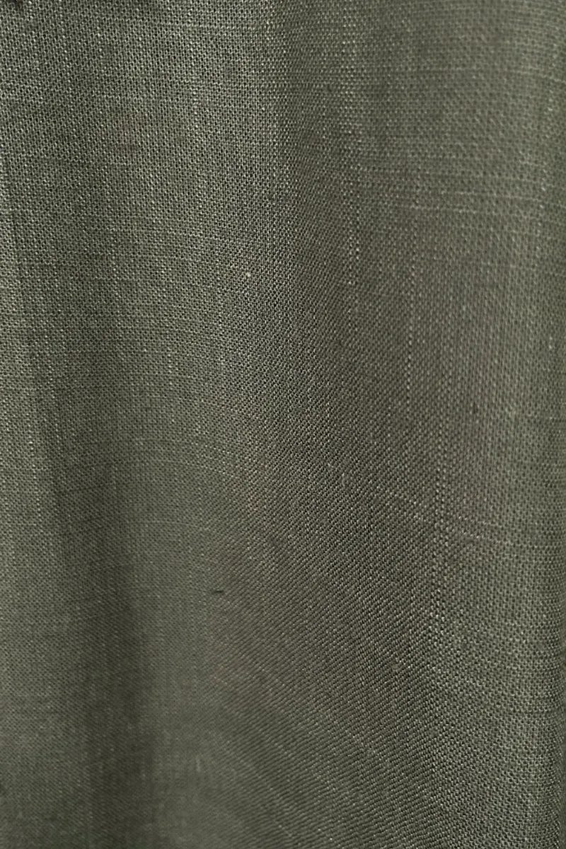Cyriao|Cotton Shirt Dress With Side Gather
