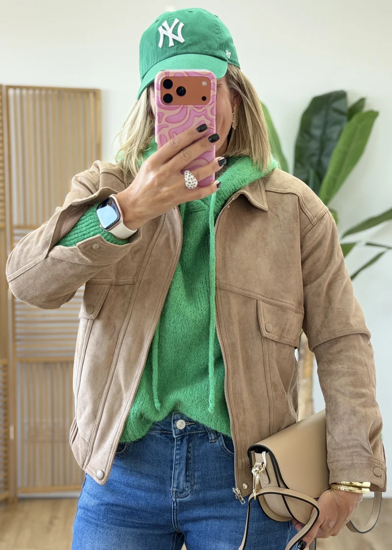 Veste suédine coup de cœur