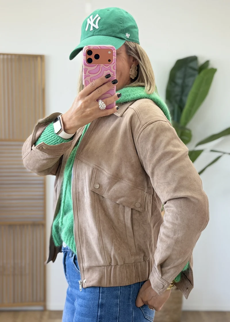 Veste suédine coup de cœur