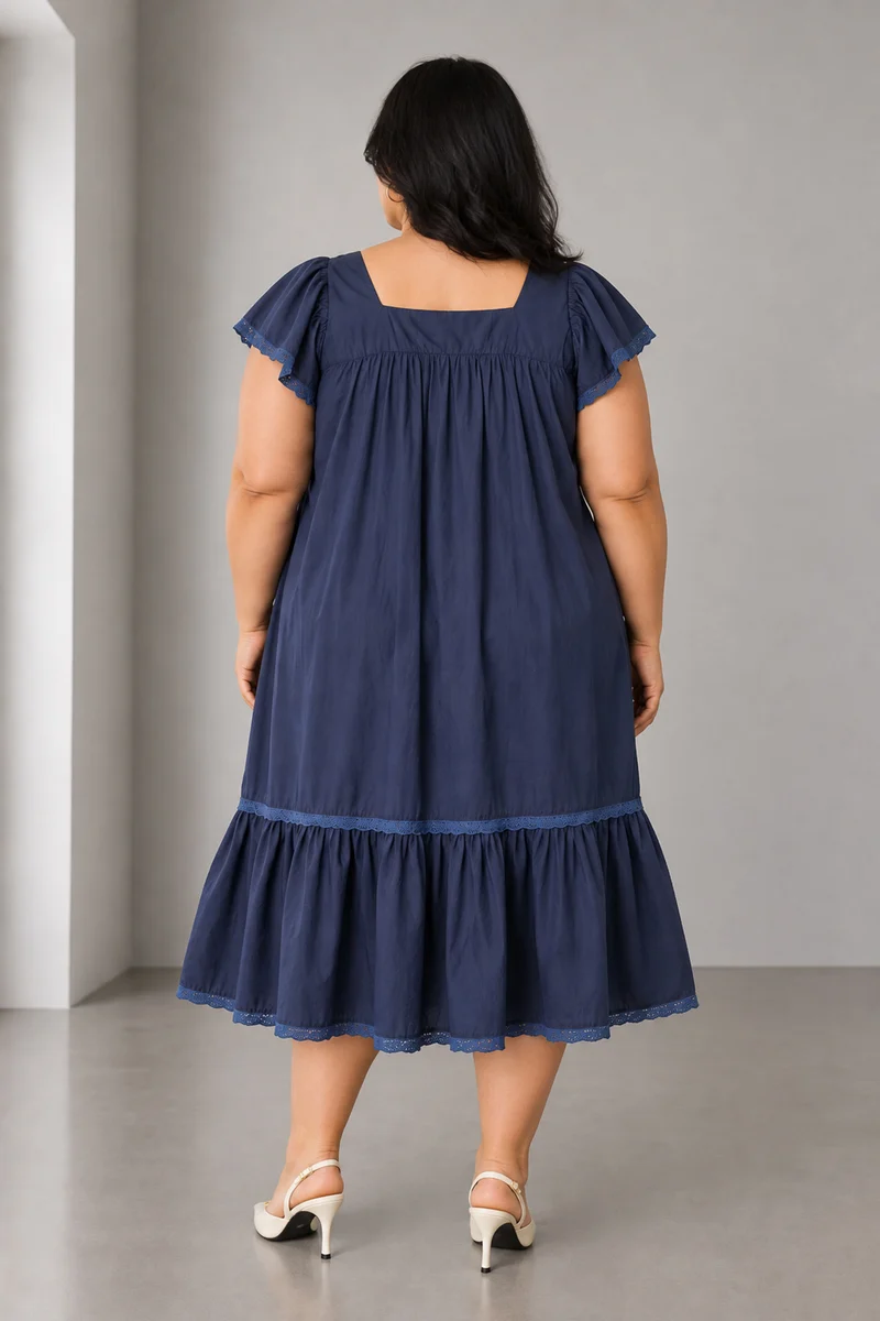 Anaby|Cotton Tiered Midi Dress