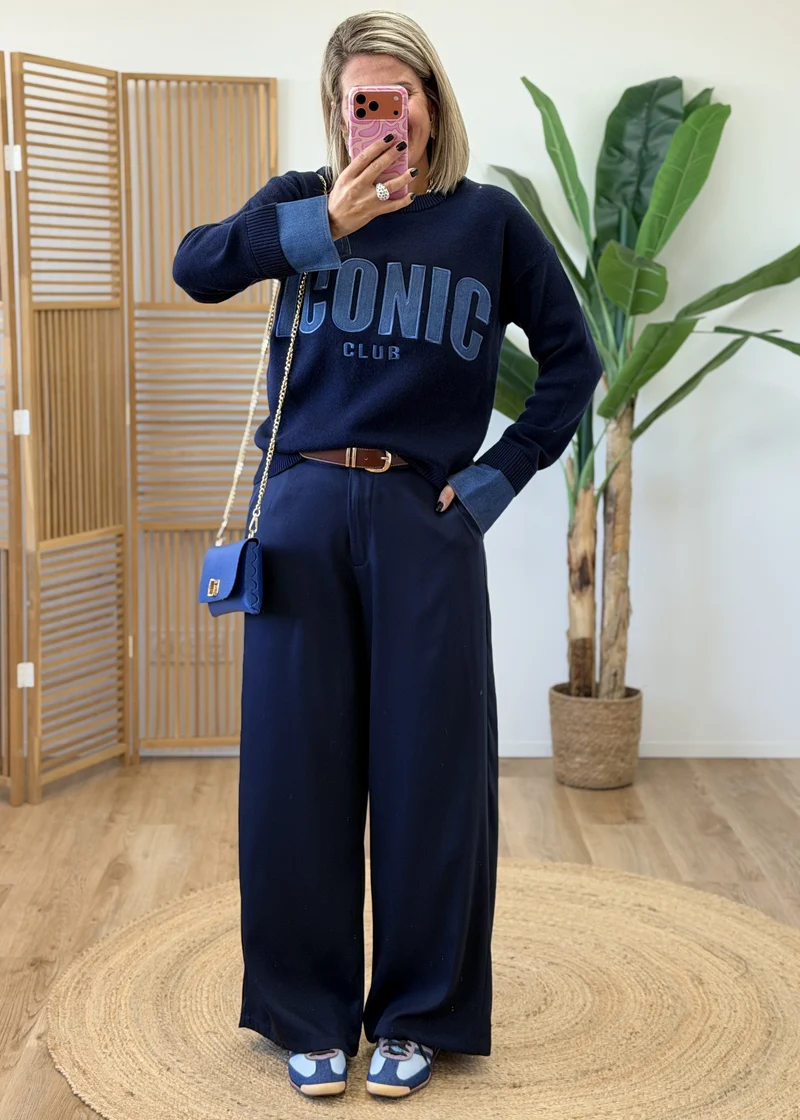 Pull détails jeans - hyper doux