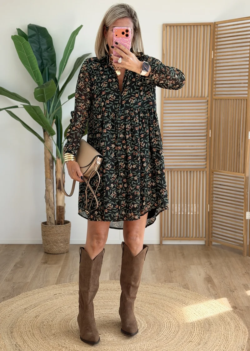 Robe chemise doublée