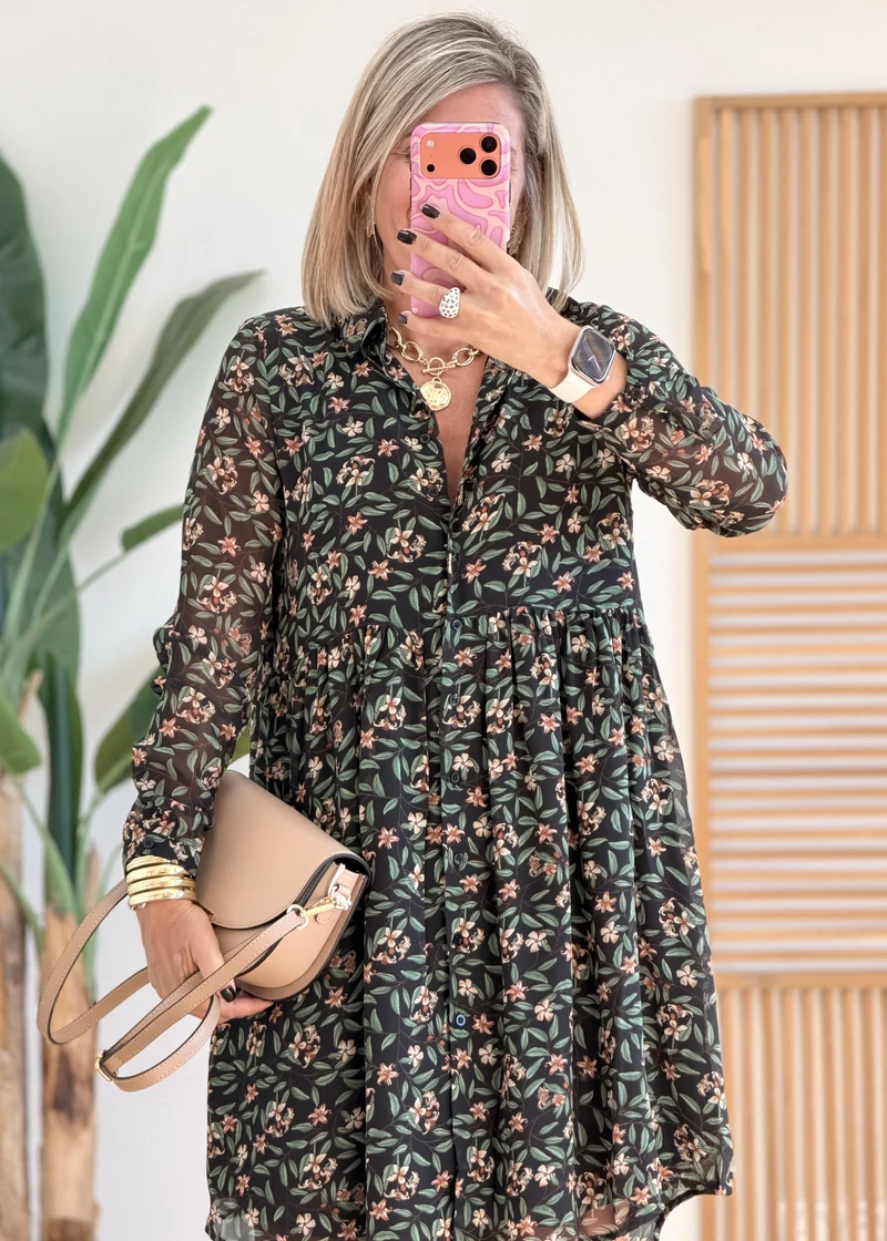 Robe chemise doublée