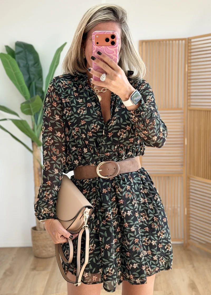 Robe chemise doublée
