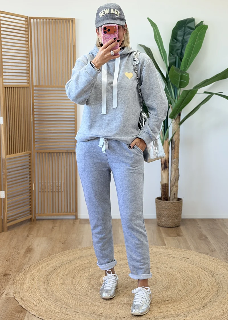 Ensemble sweat à capuche et pantalon Made in Italy