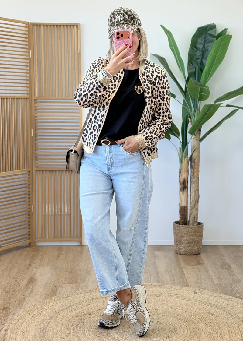 Tee-shirt cœur léopard