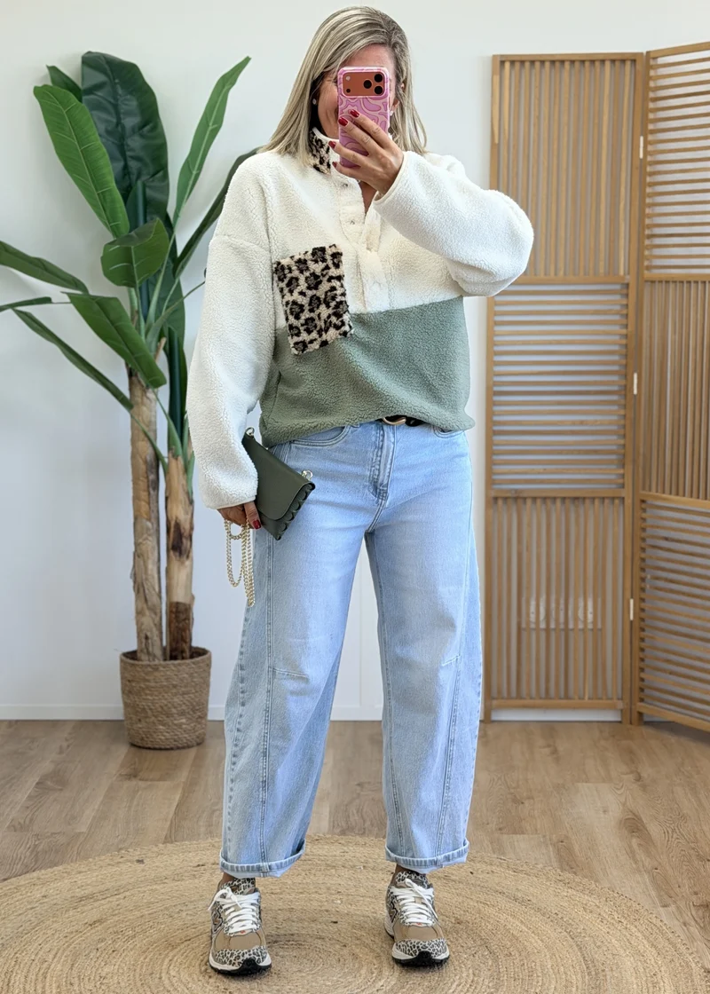 Pull polaire léopard