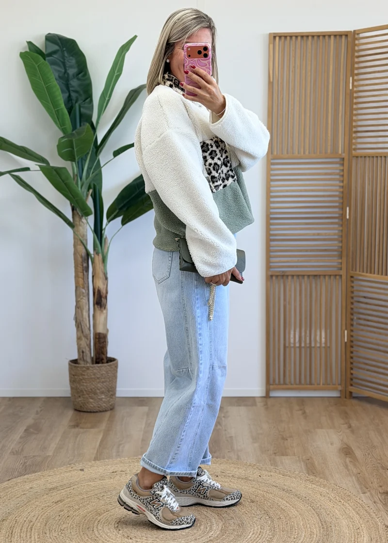 Pull polaire léopard