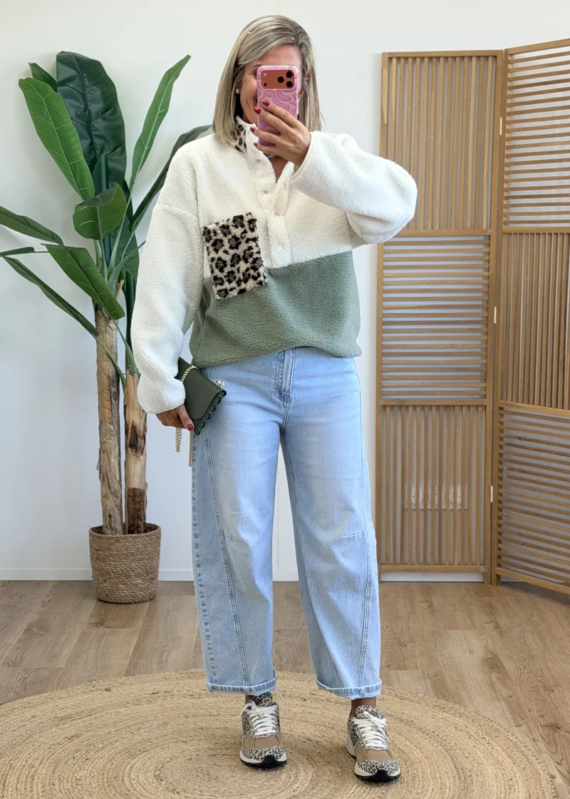 Pull polaire léopard