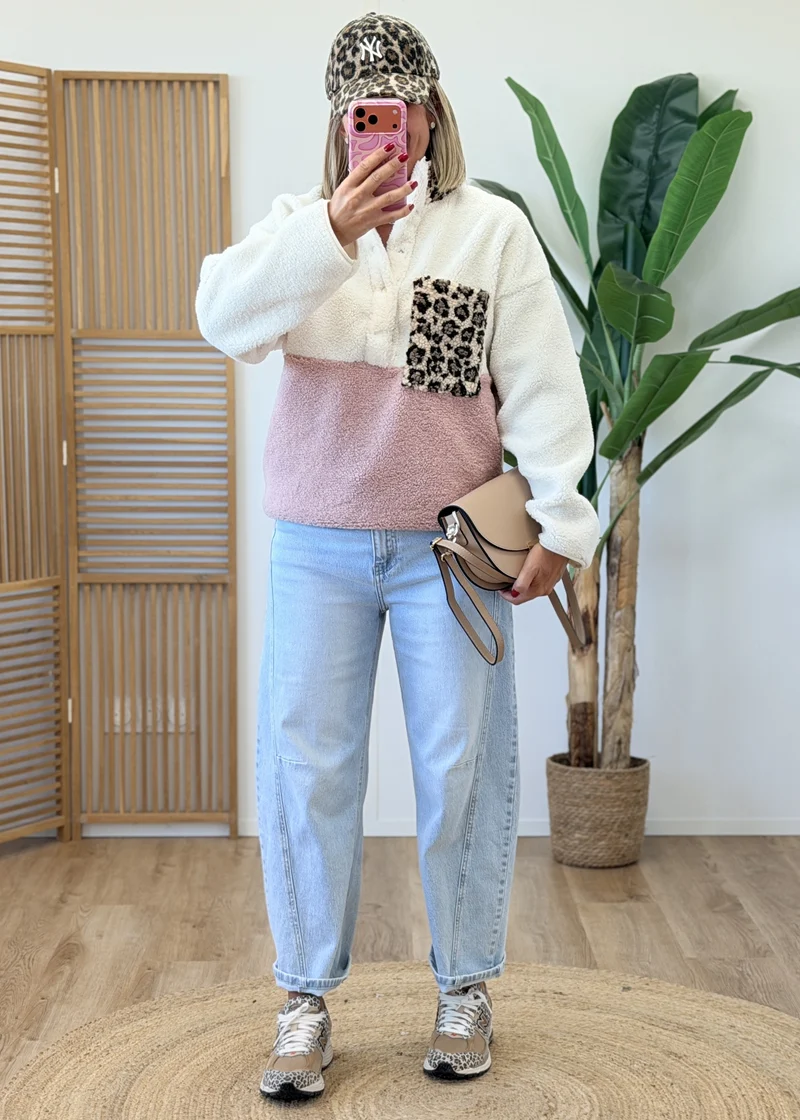 Pull polaire léopard