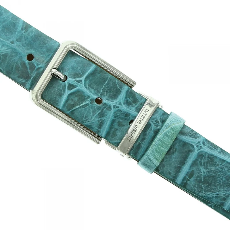 Ceinture homme cuir véritable CROCO Emporio balzani