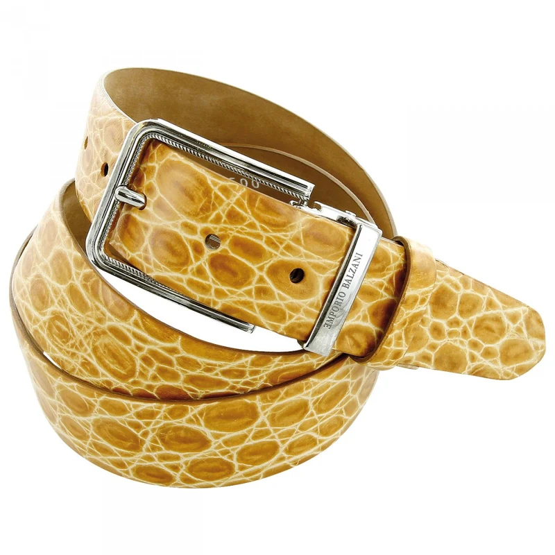 Ceinture homme cuir véritable CROCO Emporio balzani
