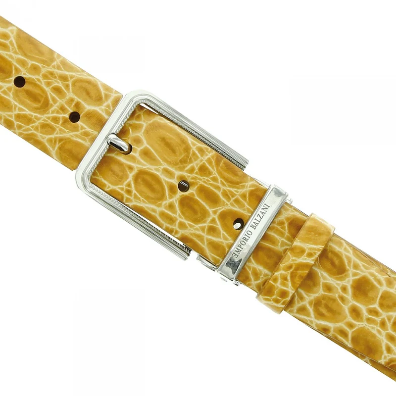 Ceinture homme cuir véritable CROCO Emporio balzani