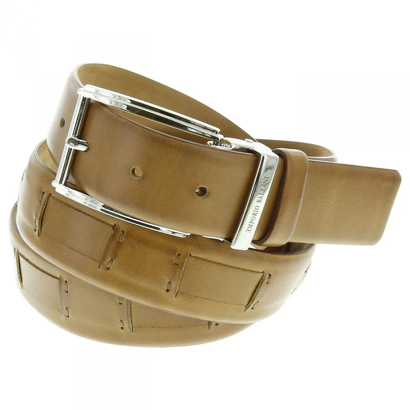 Ceinture homme cuir véritable HAVANE Emporio balzani