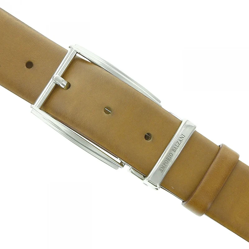 Ceinture homme cuir véritable HAVANE Emporio balzani