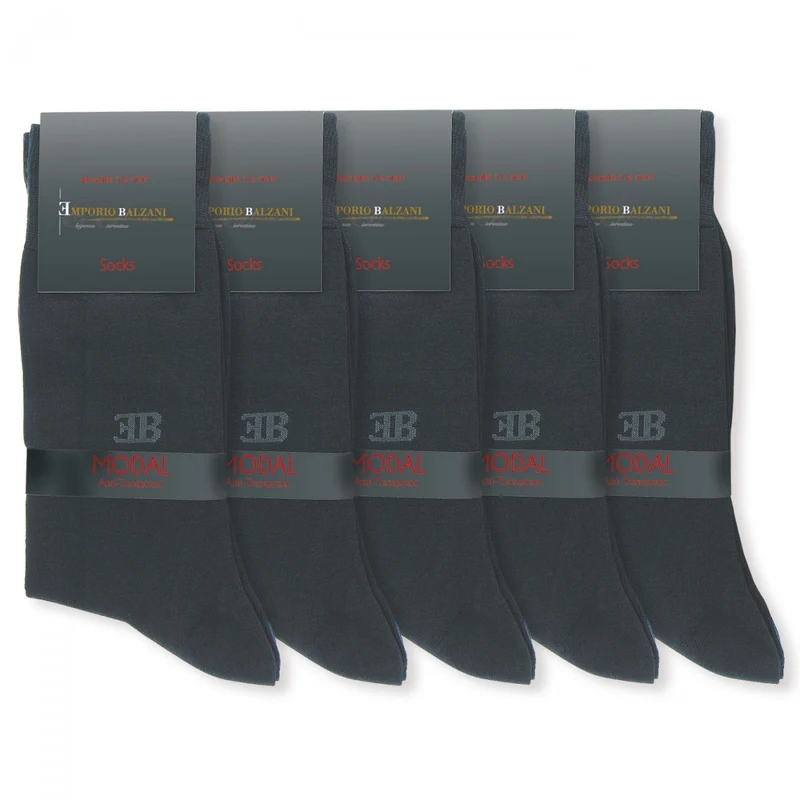 Chaussettes homme en modal lot de 5 paires emporio balzani