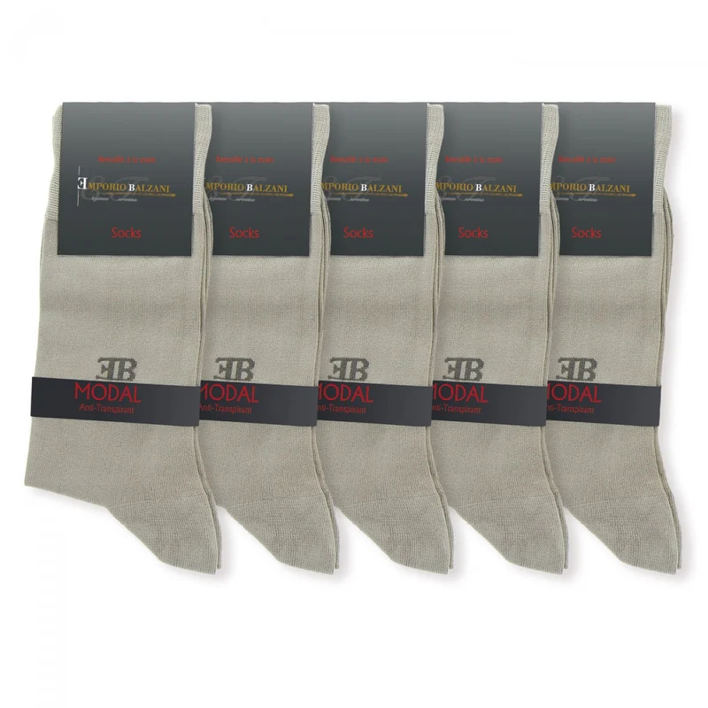 Chaussettes homme en modal lot de 5 paires emporio balzani