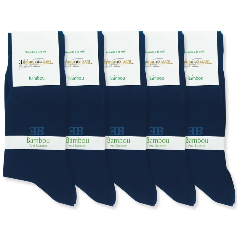 Chaussettes homme en bambou lot de 5 paires emporio balzani
