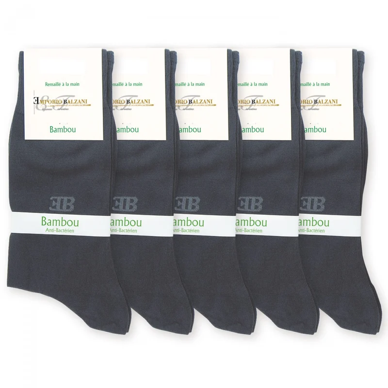 Chaussettes homme en bambou lot de 5 paires emporio balzani