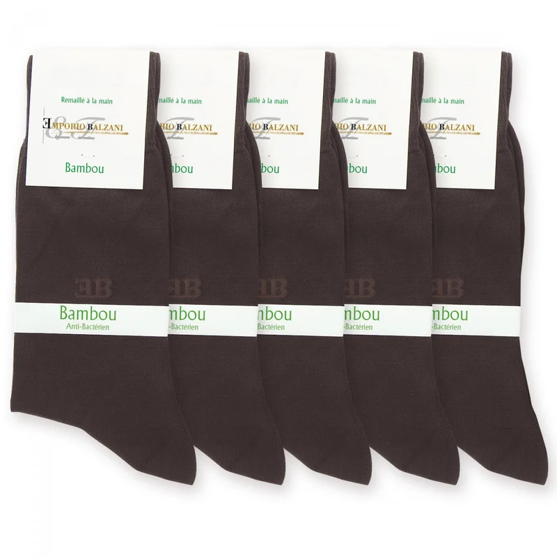 Chaussettes homme en bambou lot de 5 paires emporio balzani