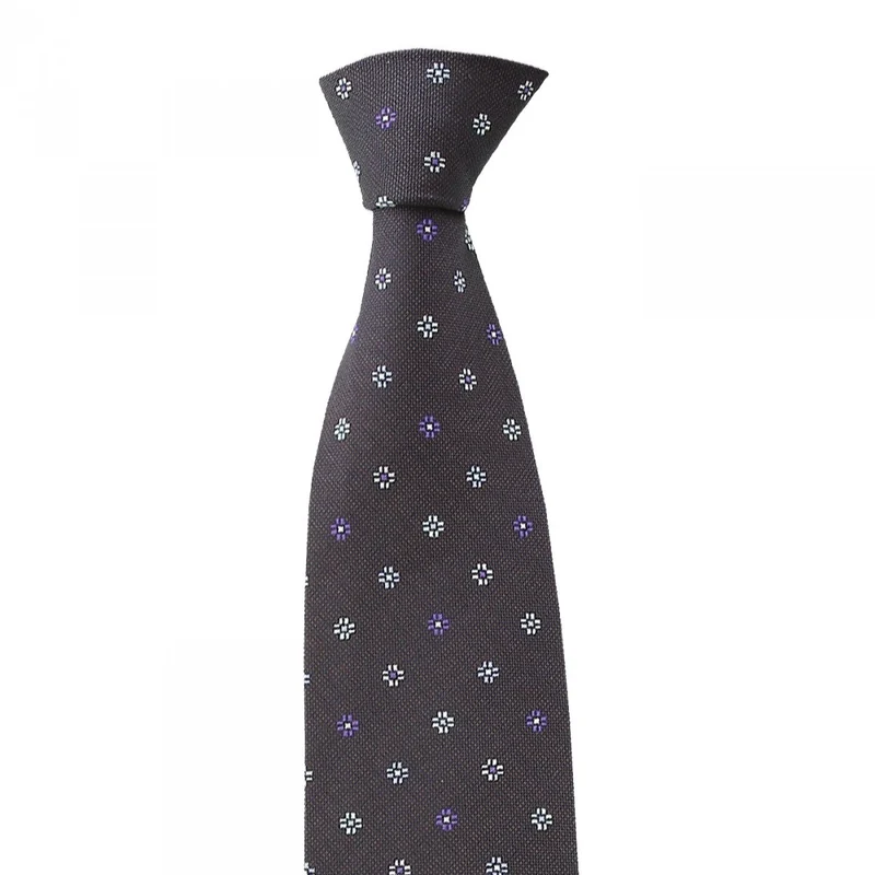 Cravate en soie jacquard carreaux SMART Andrew Mac Allister