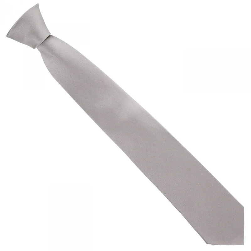 Cravate en soie satin unie CLASSIC Andrew Mac Allister