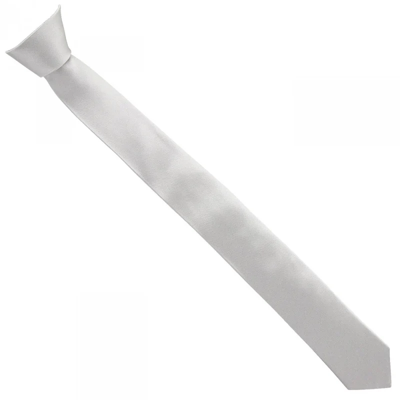 Cravate en soie satin unie SLIM Andrew Mac Allister