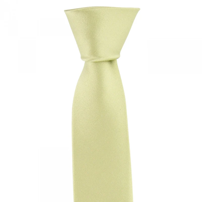 Cravate en soie satin unie SLIM Andrew Mac Allister