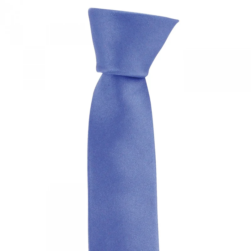 Cravate en soie satin unie SLIM Andrew Mac Allister