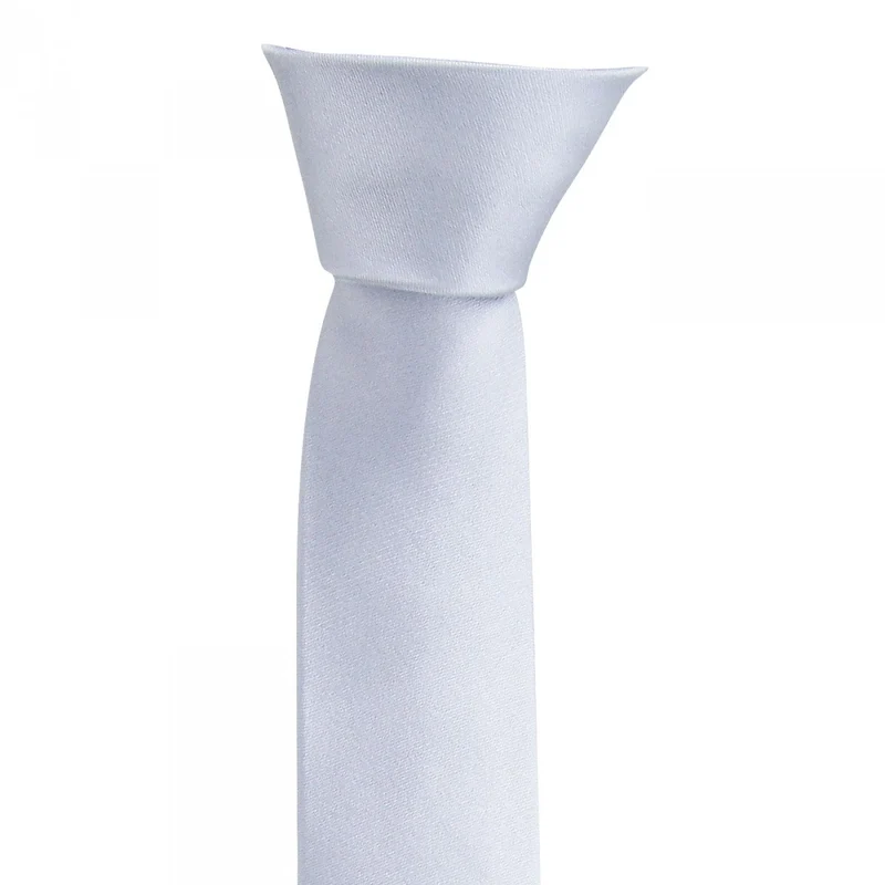 Cravate en soie satin unie SLIM Andrew Mac Allister