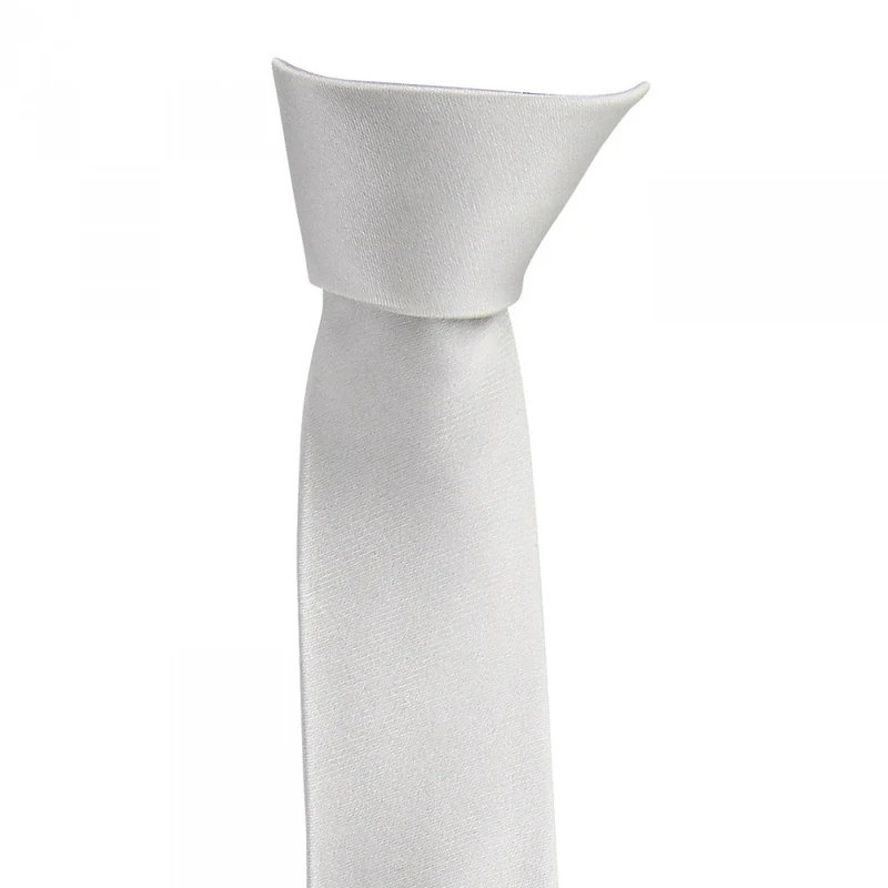 Cravate en soie satin unie SLIM Andrew Mac Allister