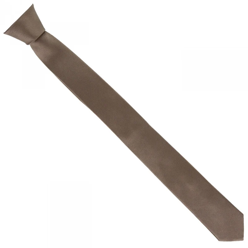 Cravate en soie satin unie SLIM Andrew Mac Allister