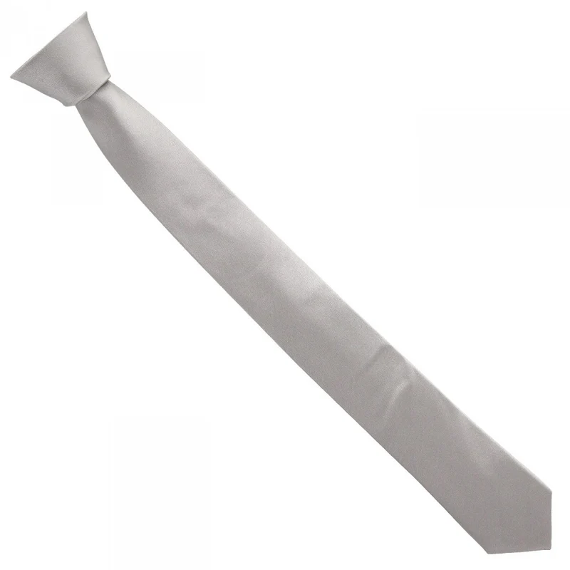 Cravate en soie satin unie SLIM Andrew Mac Allister