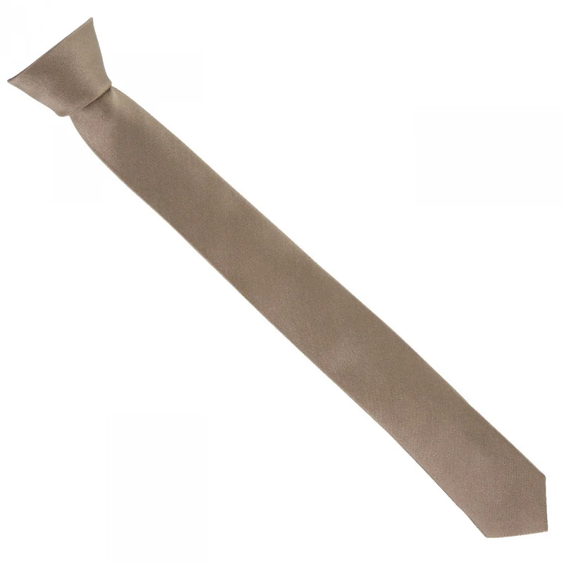 Cravate en soie satin unie SLIM Andrew Mac Allister
