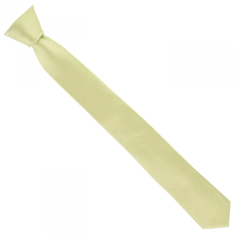 Cravate en soie satin unie SLIM Andrew Mac Allister