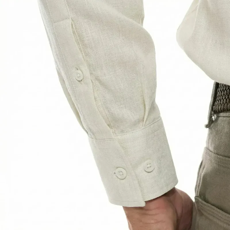CHEMISE EN LIN ECRU | HOMME