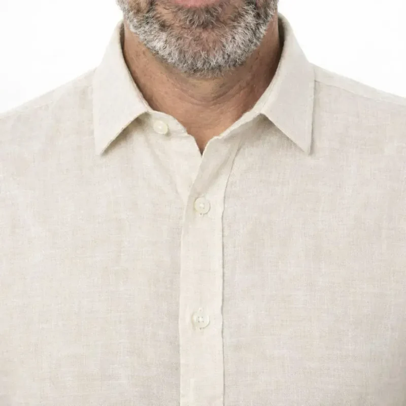 CHEMISE EN LIN ECRU | HOMME