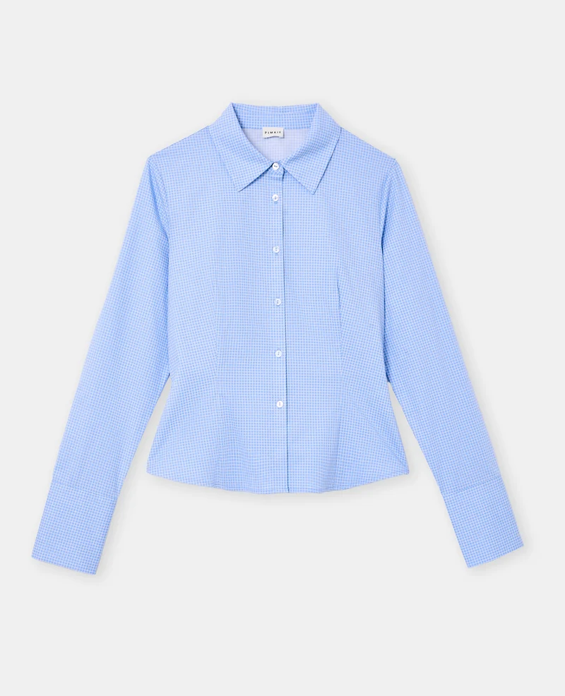 Chemise cintrée à carreaux