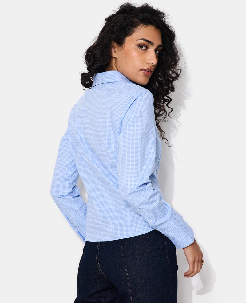 Chemise cintrée à carreaux