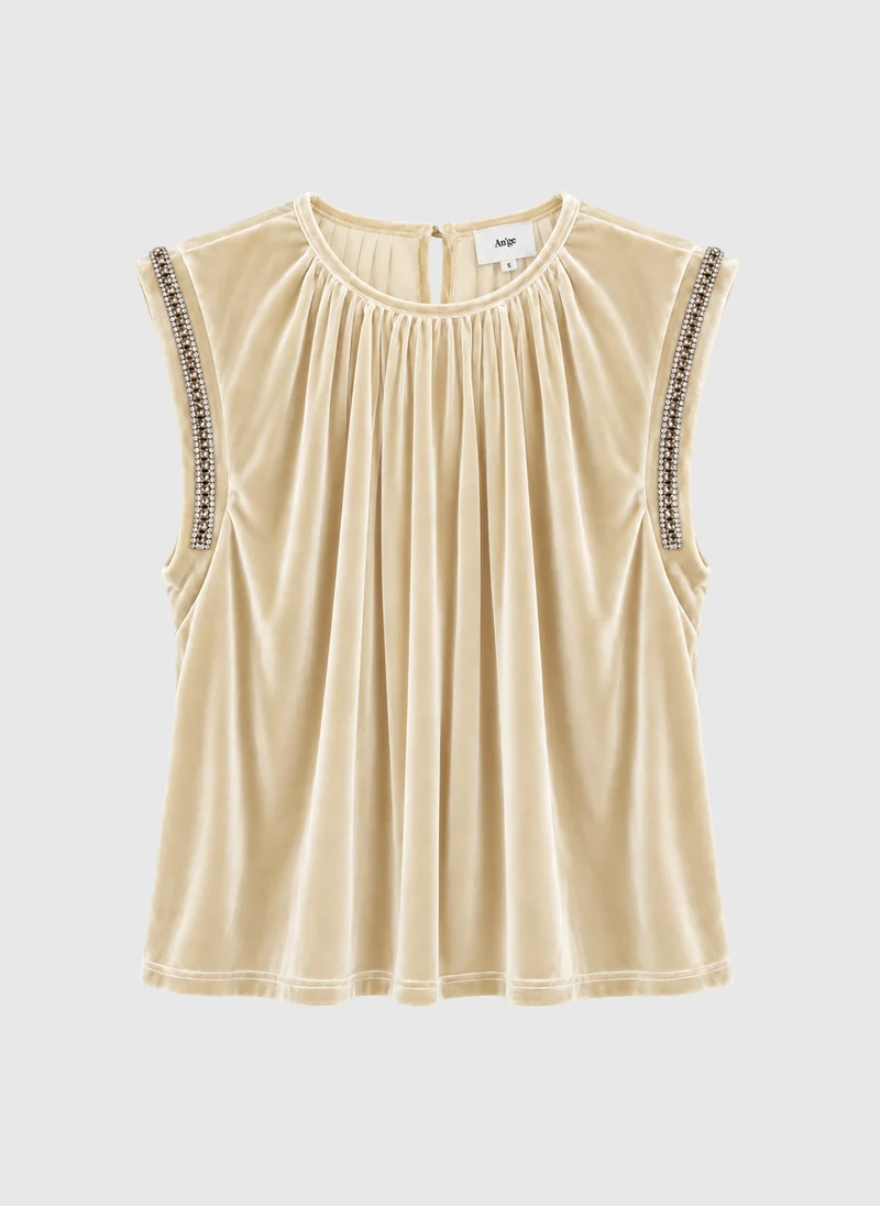 DEBARDEUR AMELINA blanc casse