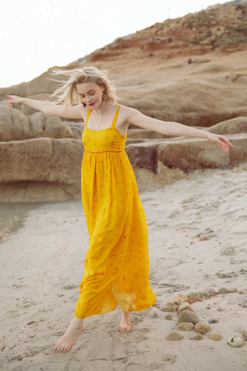 Robe longue taille empire Allumer le Feu